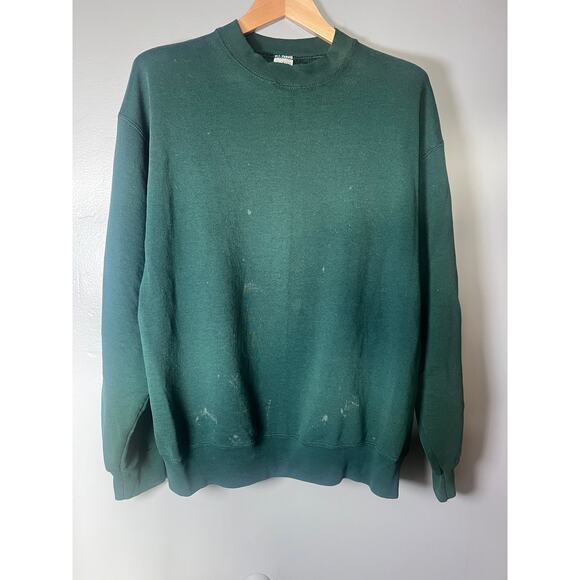 Munsingwear Vintage Sweatshirt XL Green USA Made 80s 90s Distressed Crewneck - Picture 1 of 14
